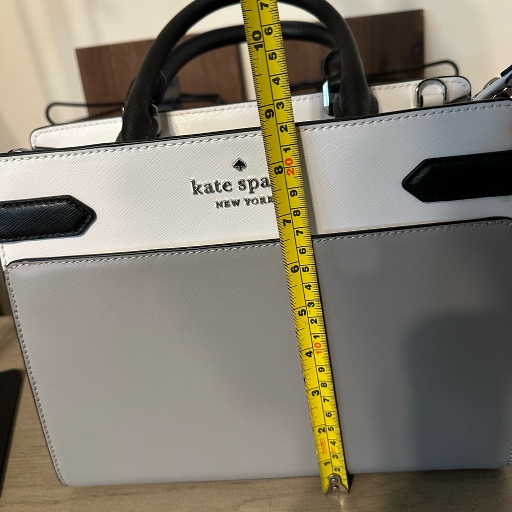 Kate Spade New York Staci Medium Satchel in nimbus grey multi colorblock - Picture 12 of 15